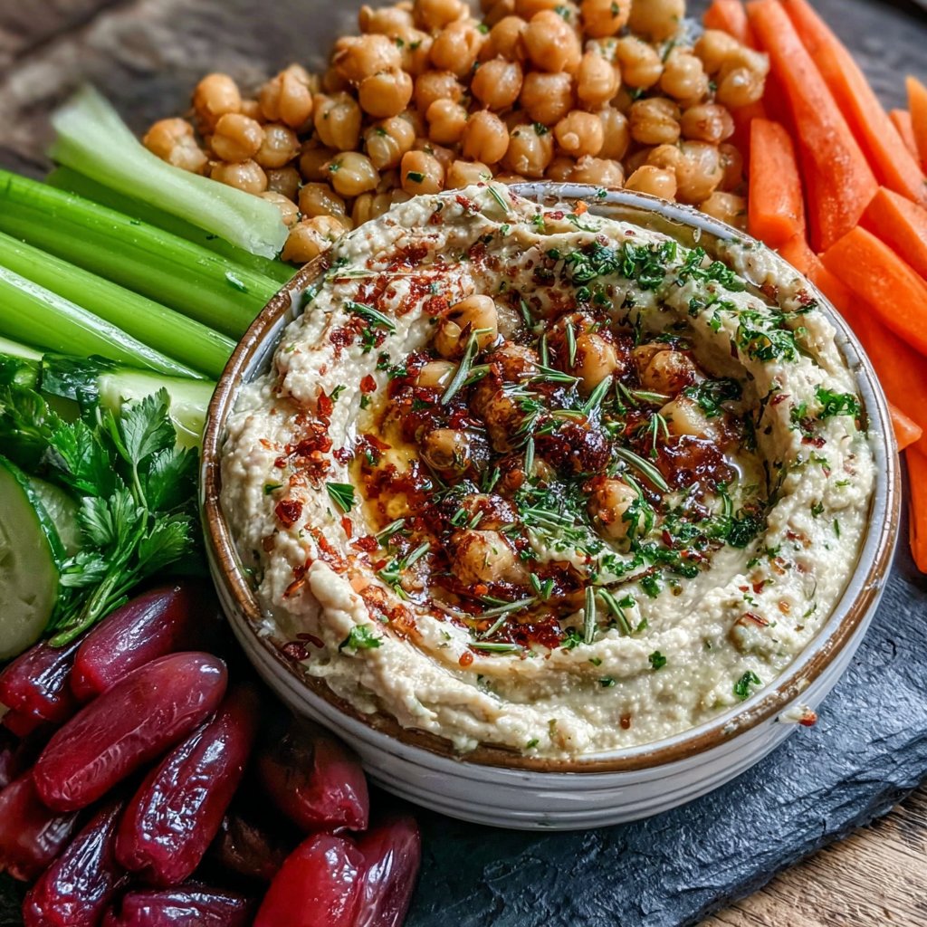 Protein Hummus Veggie Plate
