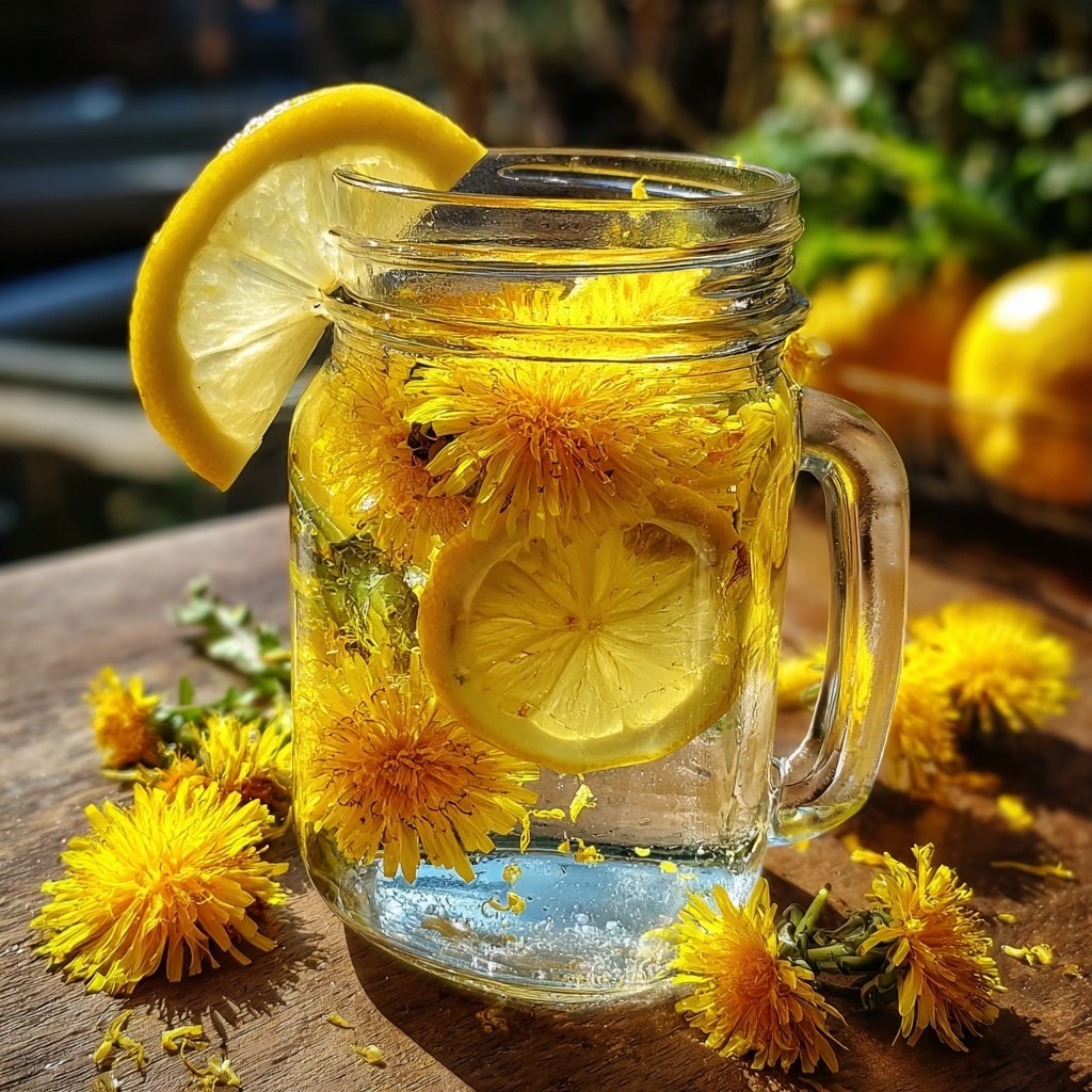 Zesty Dandelion Lemon Brew