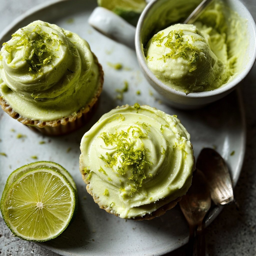 Avocado Lime Sorbet Cups