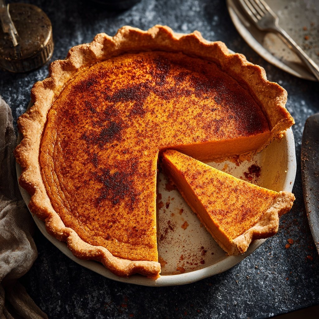 Festive Spiced Pumpkin Pie