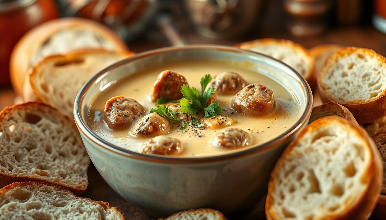 creamy parmesan italian sausage soup